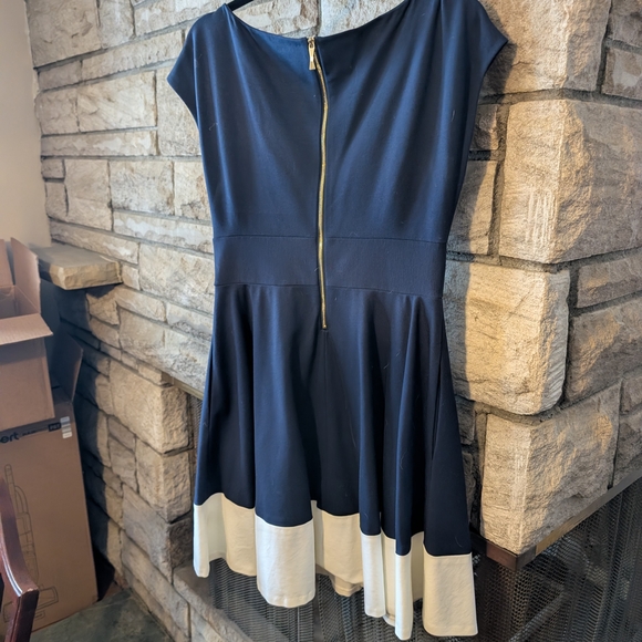 Elegant Navy and White Kate Spade Women's Dress, Medium - Picture 6 of 7